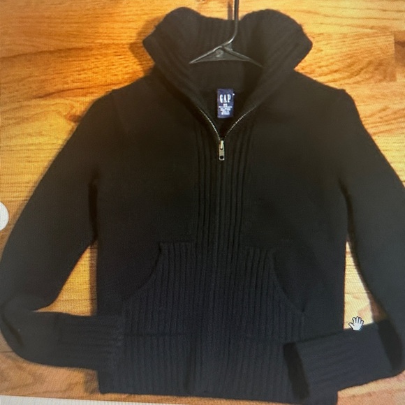 GAP Classic Black Knit Jacket xs - Picture 3 of 3